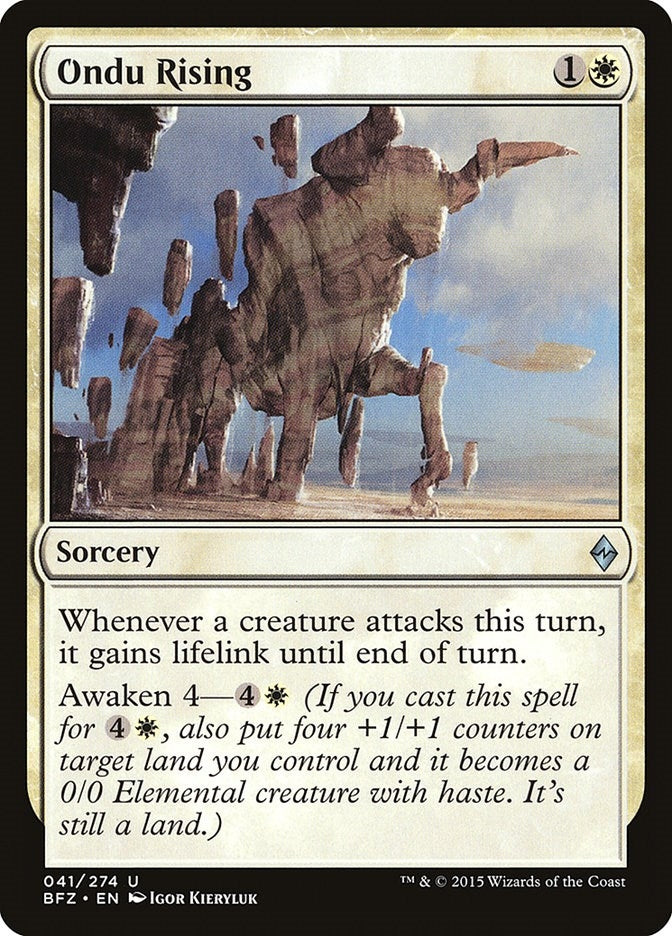 Image for Ondu Rising (41) (Battle for Zendikar) - Magic: The Gathering