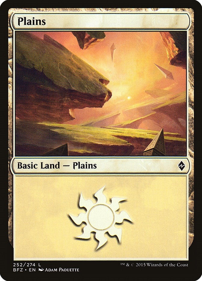 Image for Plains (252) (252) (Battle for Zendikar) - Magic: The Gathering