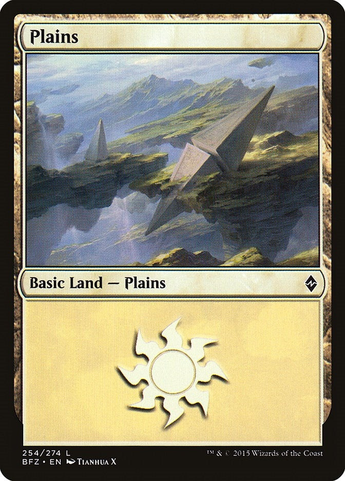 Image for Plains (254) (254) (Battle for Zendikar) - Magic: The Gathering