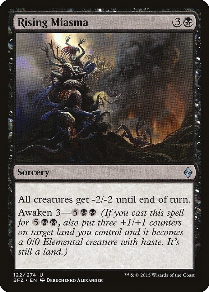 Image for Rising Miasma (122) (Battle for Zendikar) - Magic: The Gathering