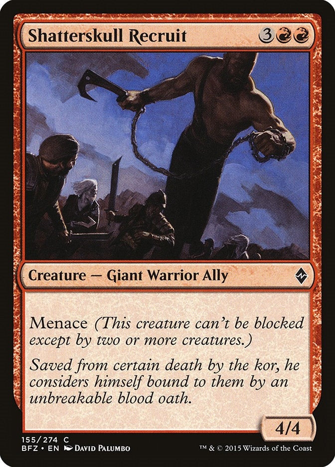 Image for Shatterskull Recruit (155) (Battle for Zendikar) - Magic: The Gathering