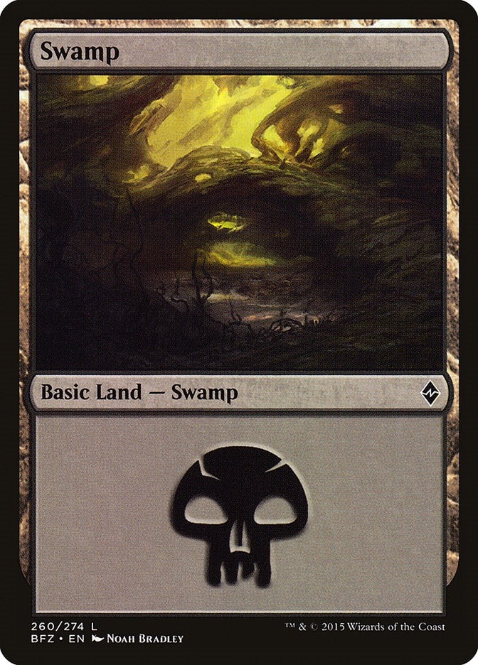 Image for Swamp (260) (260) (Battle for Zendikar) - Magic: The Gathering