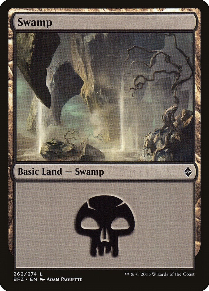 Image for Swamp (262) (262) (Battle for Zendikar) - Magic: The Gathering