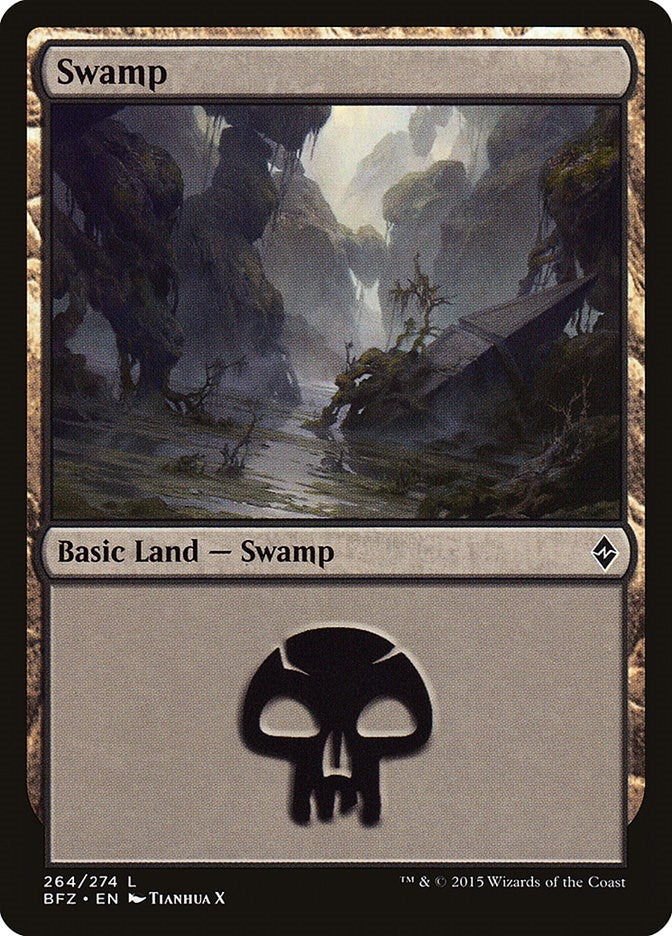 Image for Swamp (264) (264) (Battle for Zendikar) - Magic: The Gathering