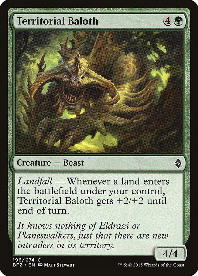 Image for Territorial Baloth (196) (Battle for Zendikar) - Magic: The Gathering