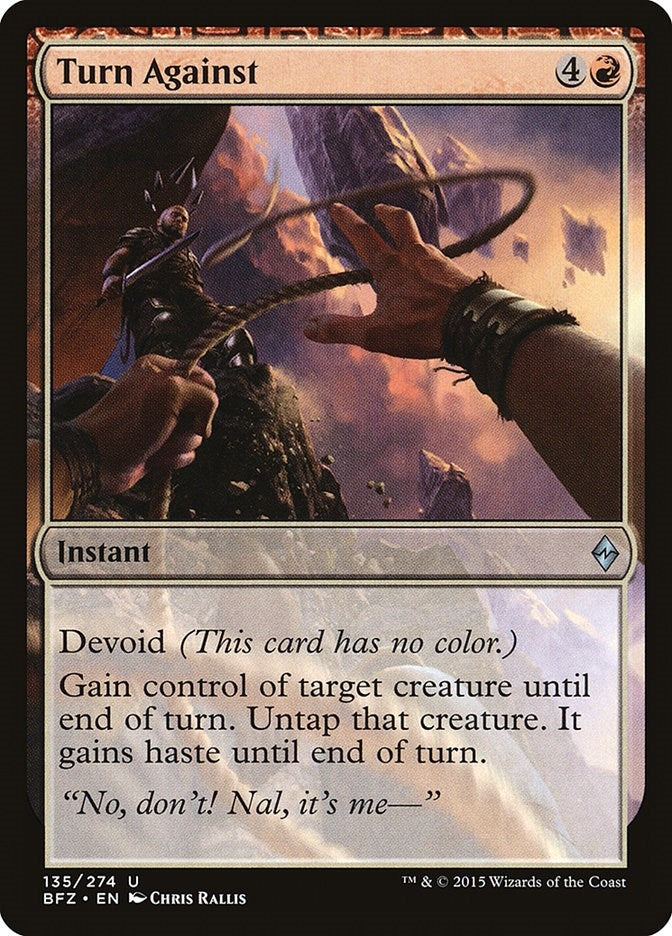 Image for Turn Against (135) (Battle for Zendikar) - Magic: The Gathering