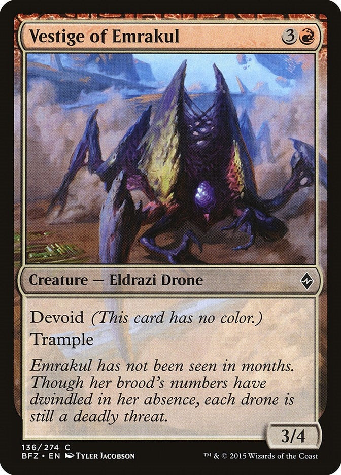 Image for Vestige of Emrakul (136) (Battle for Zendikar) - Magic: The Gathering