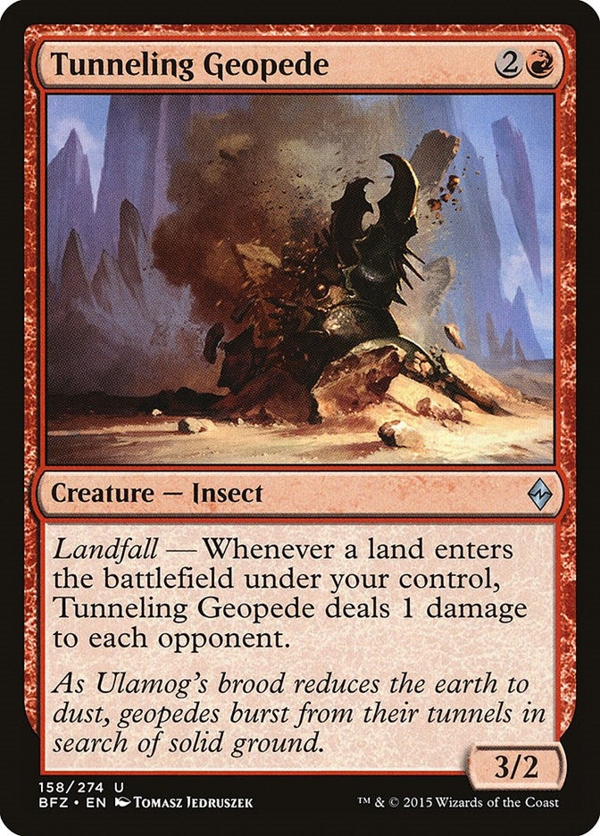 Image for Tunneling Geopede (158) (Battle for Zendikar) - Magic: The Gathering
