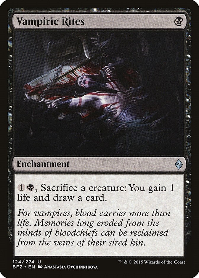 Image for Vampiric Rites (124) (Battle for Zendikar) - Magic: The Gathering