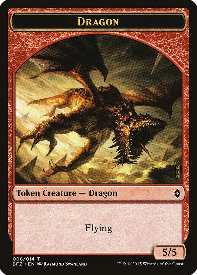 Image for Dragon Token (8) (Battle for Zendikar) - Magic: The Gathering