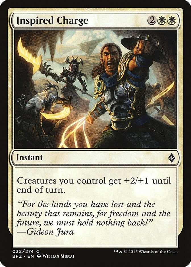 Image for Inspired Charge (32) (Battle for Zendikar) - Magic: The Gathering