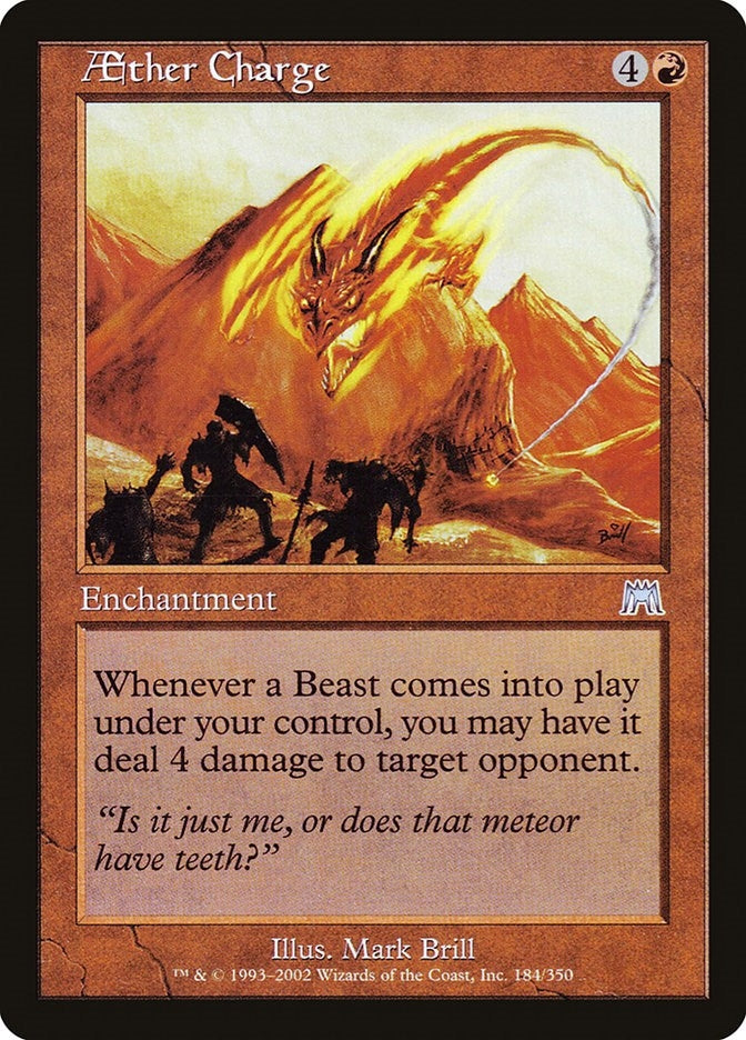 Image for Aether Charge (184) (Onslaught) (ONS) - Magic: The Gathering