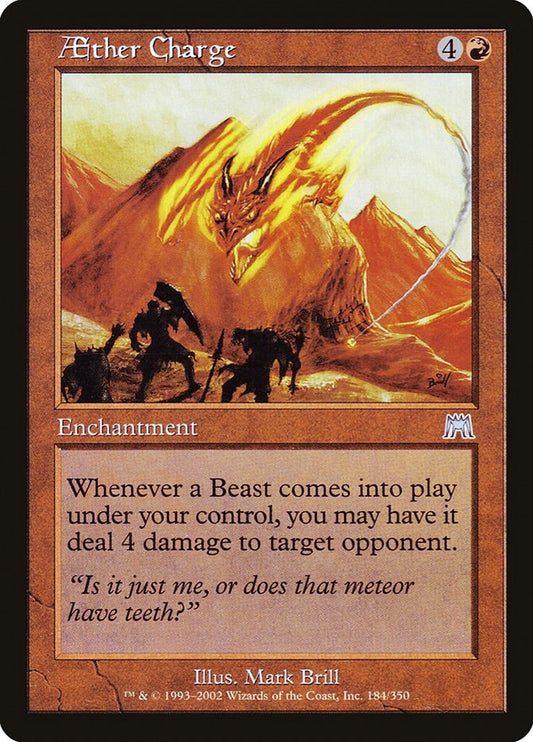 Image for Aether Charge (184) (Onslaught) (ONS) - Magic: The Gathering
