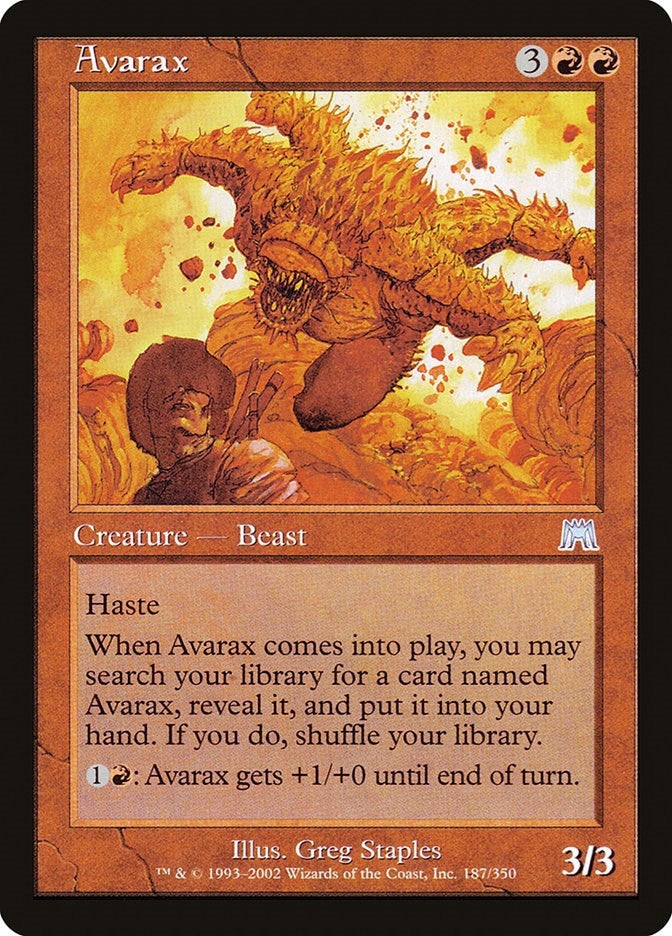 Image for Avarax (187) (Onslaught) (ONS) - Magic: The Gathering