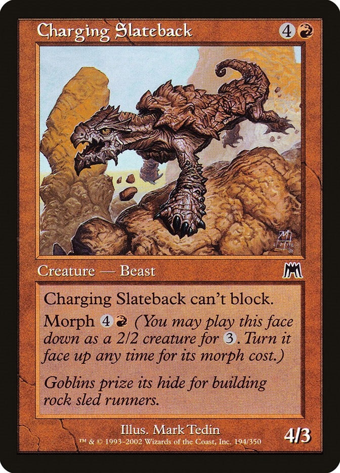 Image for Charging Slateback (194) (Onslaught) (ONS) - Magic: The Gathering