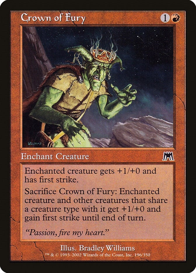 Image for Crown of Fury (196) (Onslaught) (ONS) - Magic: The Gathering
