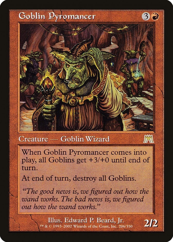 Image for Goblin Pyromancer (206) (Onslaught) (ONS) - Magic: The Gathering