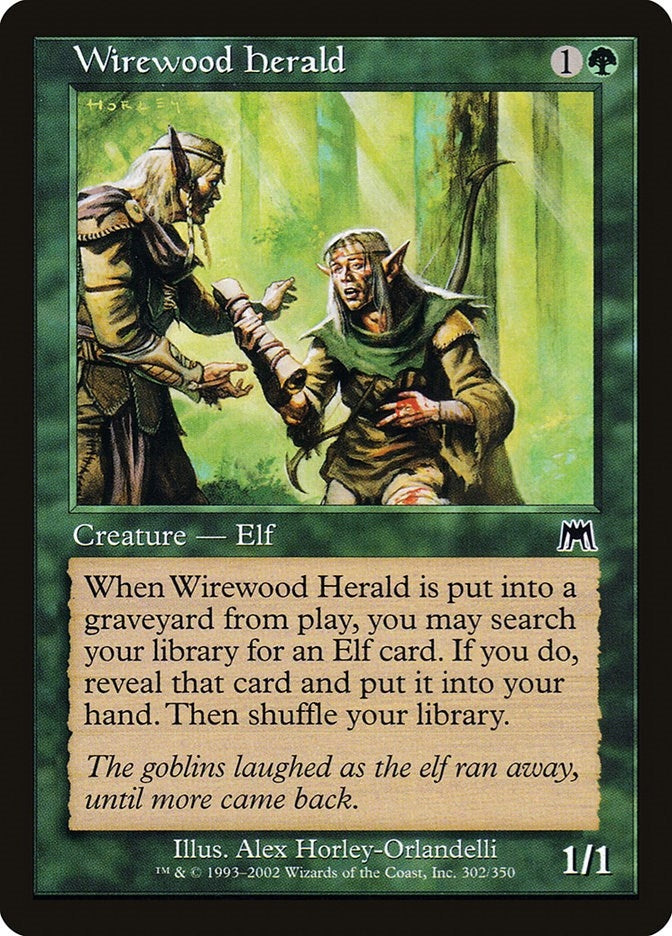 Image for Wirewood Herald (302) (Onslaught) (ONS) - Magic: The Gathering