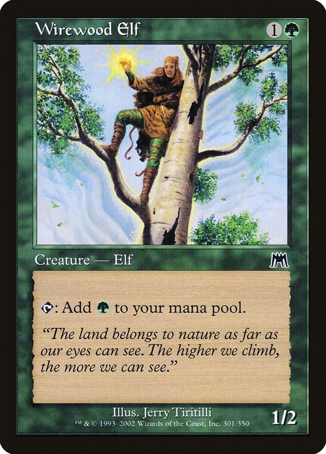 Image for Wirewood Elf (301) (Onslaught) (ONS) - Magic: The Gathering