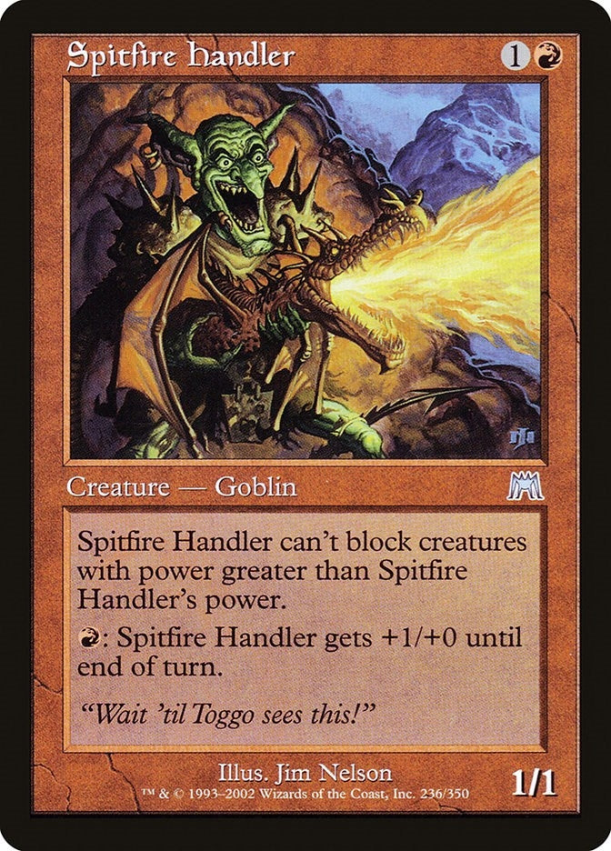 Image for Spitfire Handler (236) (Onslaught) (ONS) - Magic: The Gathering