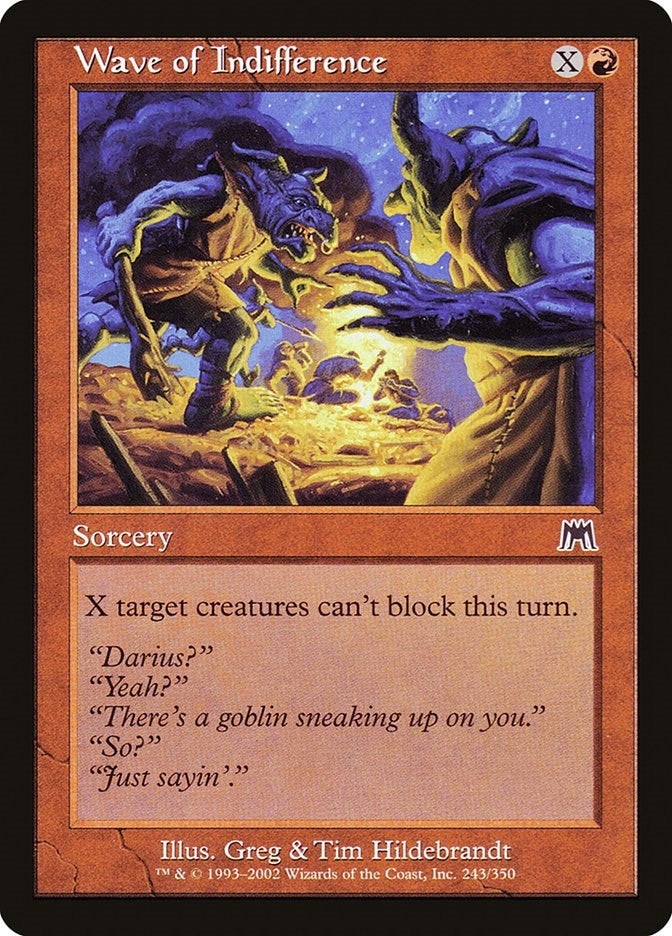 Image for Wave of Indifference (243) (Onslaught) (ONS) - Magic: The Gathering