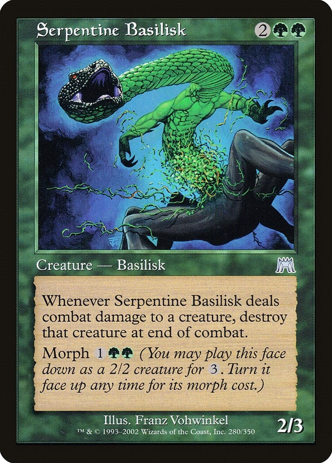 Image for Serpentine Basilisk (280) (Onslaught) (ONS) - Magic: The Gathering