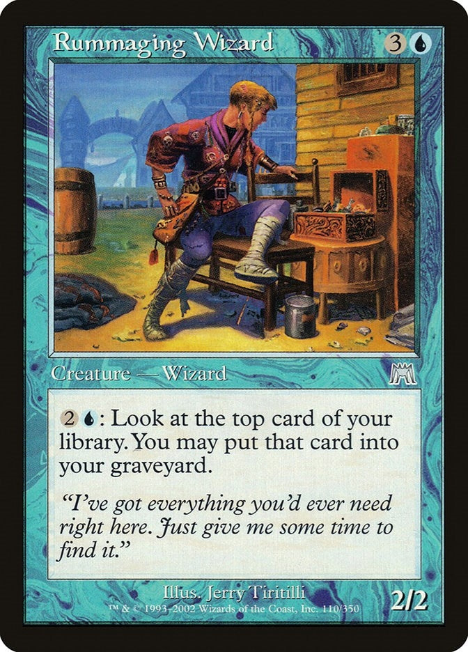 Image for Rummaging Wizard (110) (Onslaught) (ONS) - Magic: The Gathering