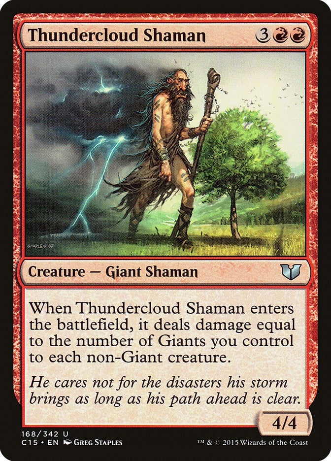 Image for Thundercloud Shaman (168) (Commander 2015) - Magic: The Gathering
