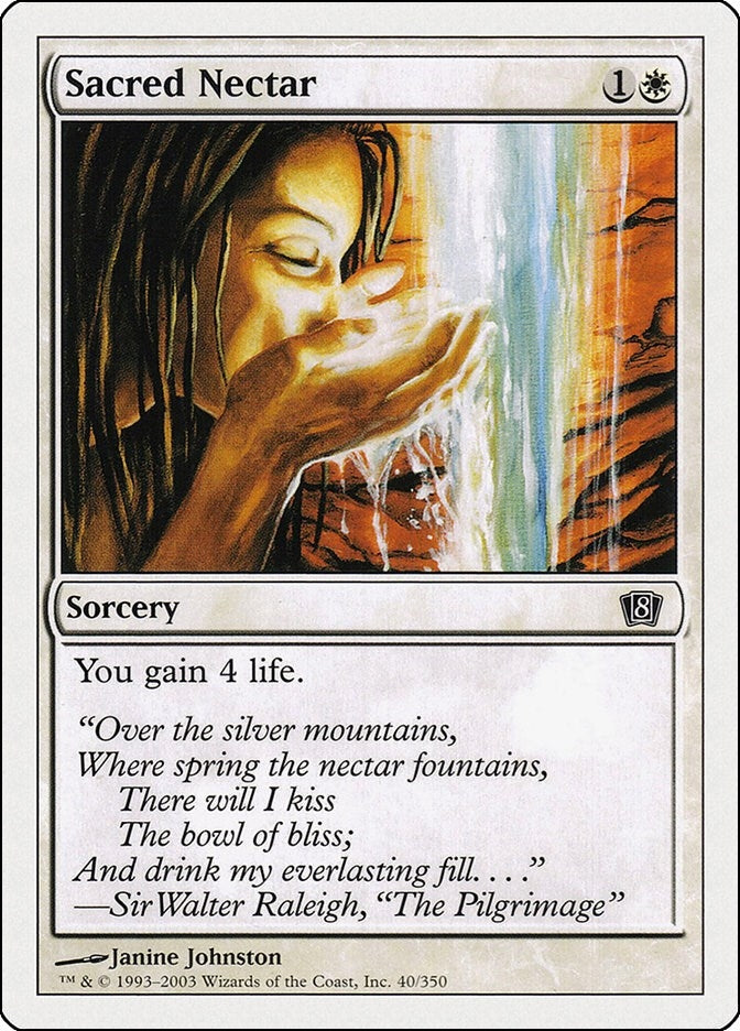 Image for Sacred Nectar (40) (8th Edition) (8ED) - Magic: The Gathering