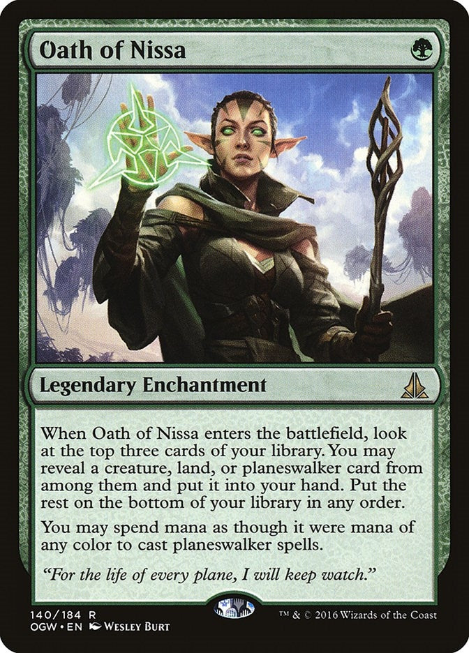 Image for Oath of Nissa (140) (Oath of the Gatewatch) - Magic: The Gathering
