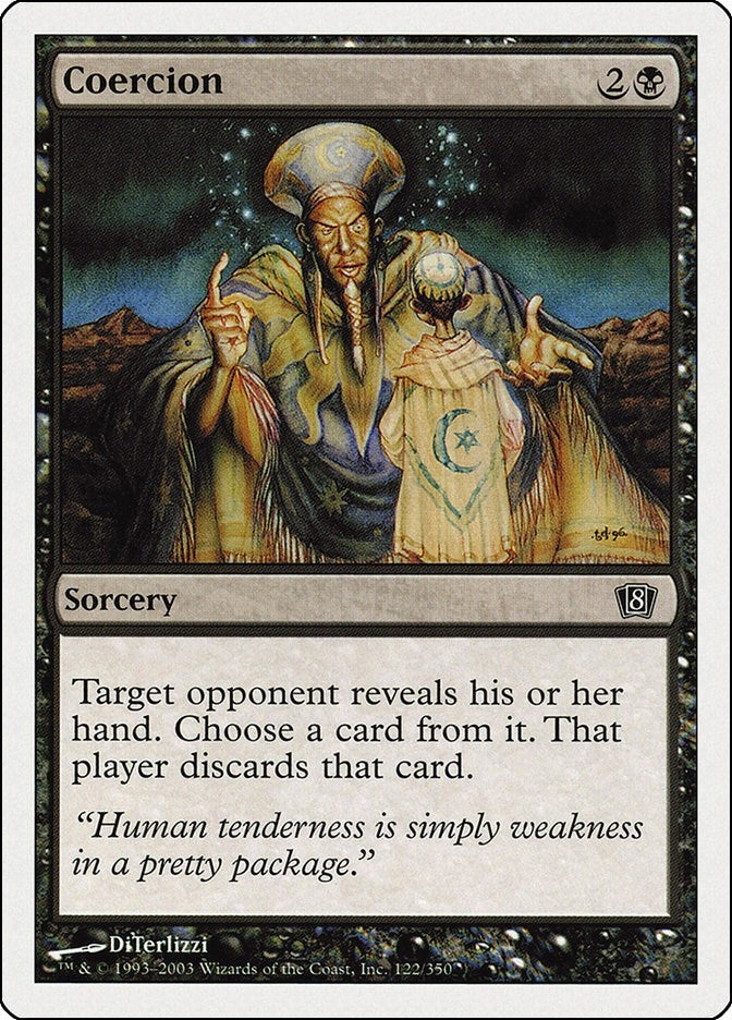 Image for Coercion (122) (8th Edition) (8ED) - Magic: The Gathering