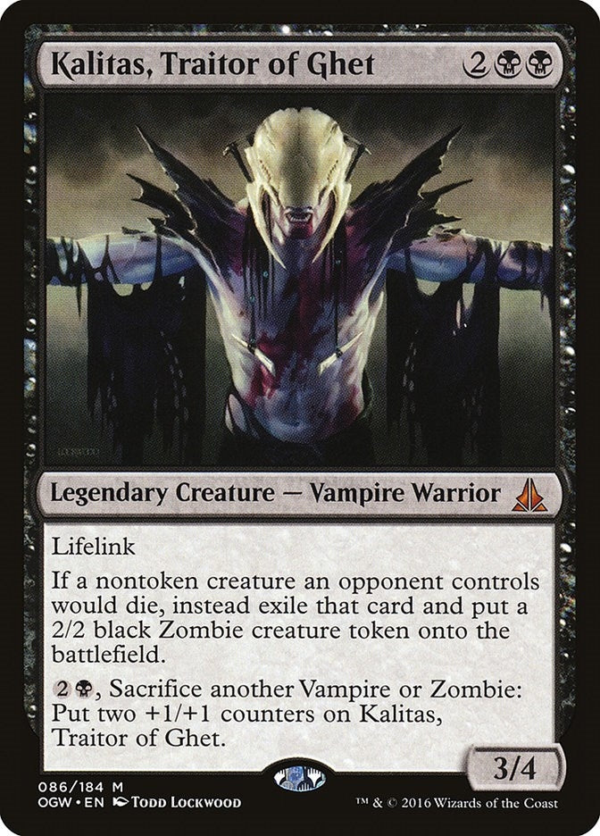Image for Kalitas, Traitor of Ghet (86) (Oath of the Gatewatch) - Magic: The Gathering