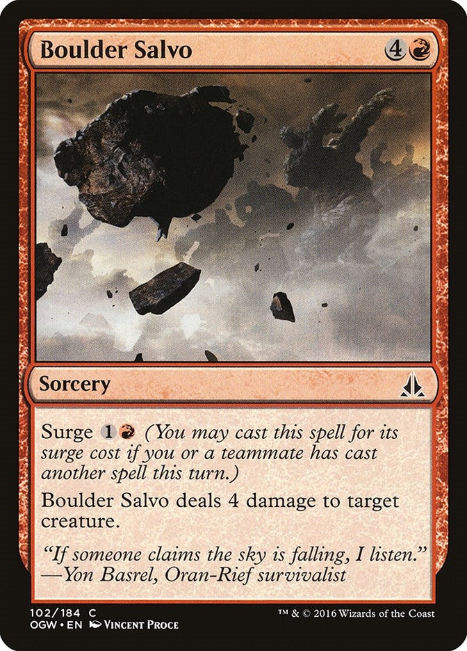 Image for Boulder Salvo (102) (Oath of the Gatewatch) - Magic: The Gathering