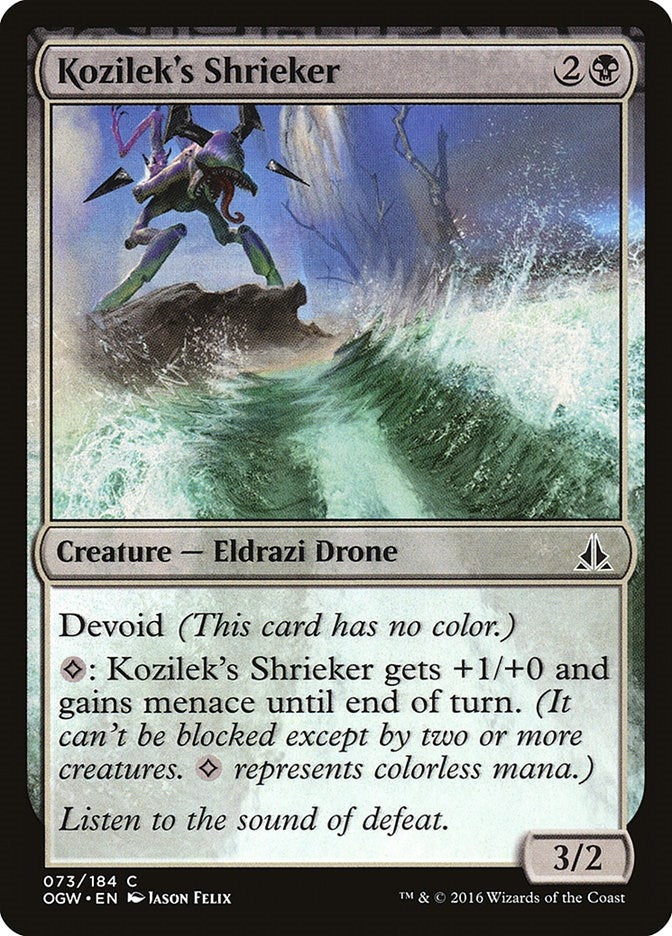 Image for Kozilek's Shrieker (73) (Oath of the Gatewatch) - Magic: The Gathering