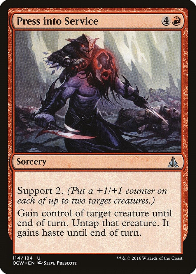 Image for Press into Service (114) (Oath of the Gatewatch) - Magic: The Gathering