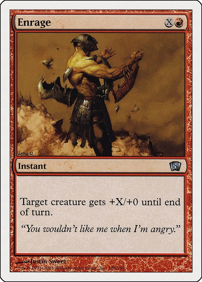 Image for Enrage (185) (8th Edition) (8ED) - Magic: The Gathering