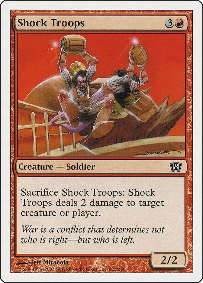 Image for Shock Troops (223) (8th Edition) (8ED) - Magic: The Gathering