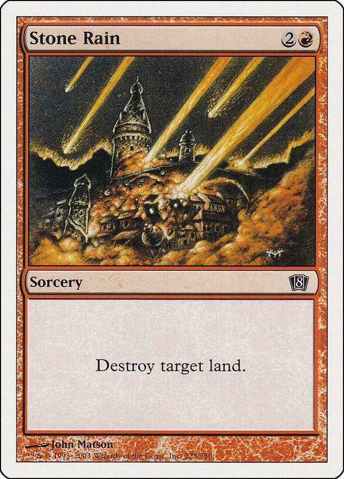 Image for Stone Rain (225) (8th Edition) (8ED) - Magic: The Gathering