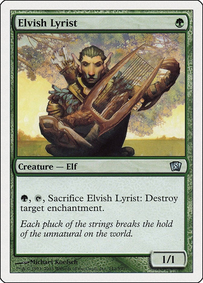 Image for Elvish Lyrist (242) (8th Edition) (8ED) - Magic: The Gathering
