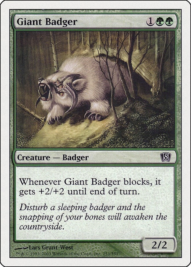 Image for Giant Badger (253) (8th Edition) (8ED) - Magic: The Gathering