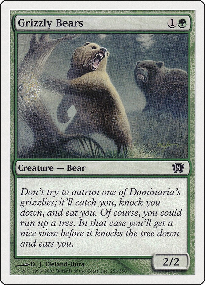 Image for Grizzly Bears (256) (8th Edition) (8ED) - Magic: The Gathering