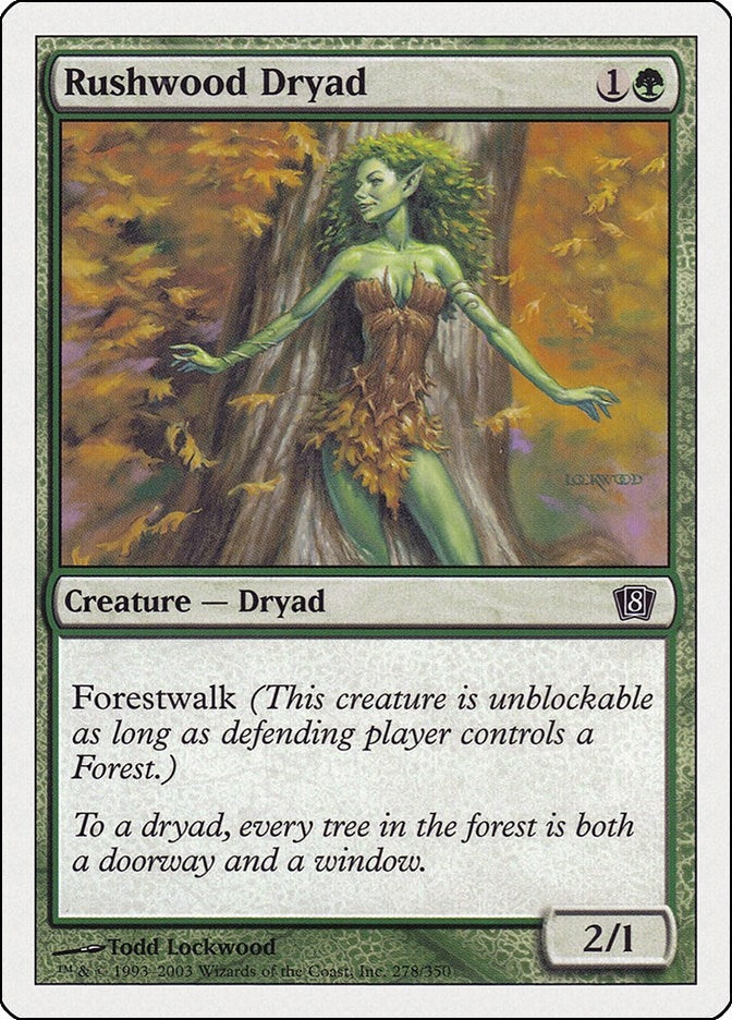 Image for Rushwood Dryad (278) (8th Edition) (8ED) - Magic: The Gathering
