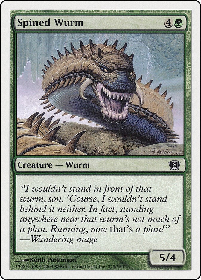 Image for Spined Wurm (279) (8th Edition) (8ED) - Magic: The Gathering