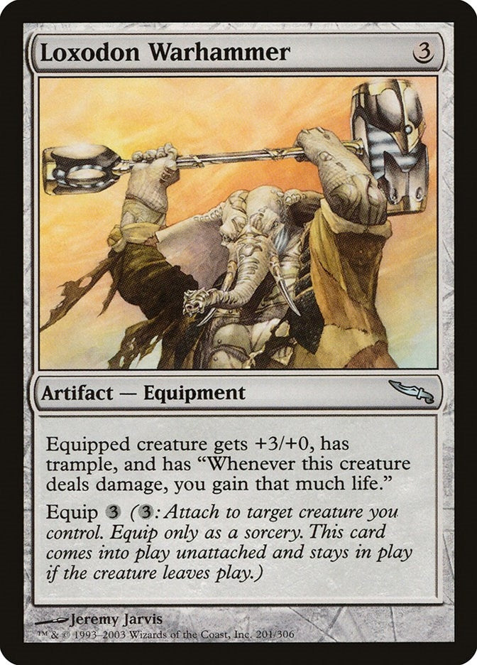 Image for Loxodon Warhammer (201) (Mirrodin) - Magic: The Gathering