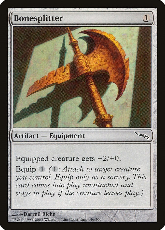 Image for Bonesplitter (146) (Mirrodin) - Magic: The Gathering