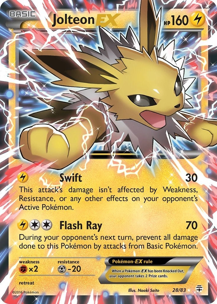 Jolteon EX (28/83) (Generations) (GEN)