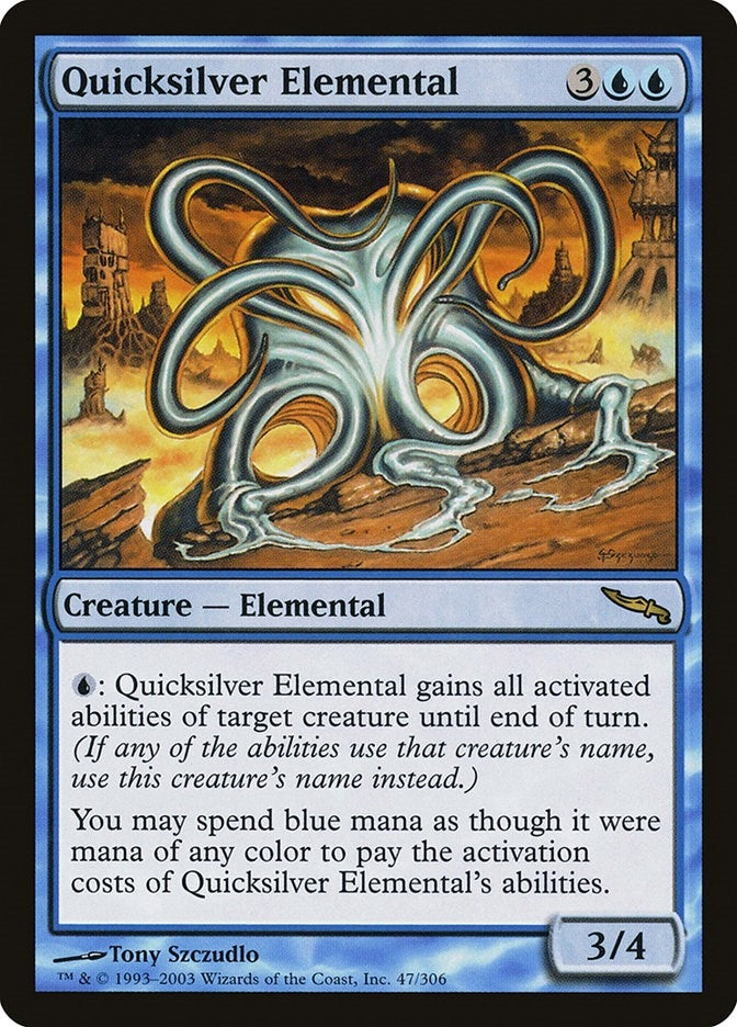 Image for Quicksilver Elemental (47) (Mirrodin) - Magic: The Gathering