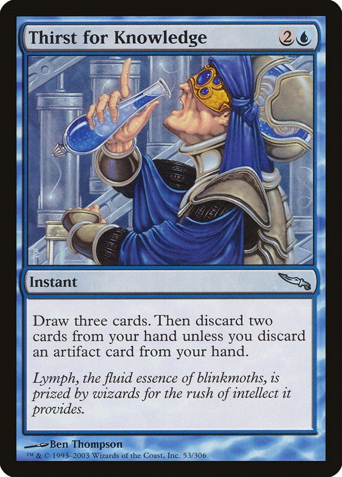 Image for Thirst for Knowledge (53) (Mirrodin) - Magic: The Gathering