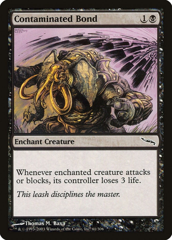 Image for Contaminated Bond (61) (Mirrodin) - Magic: The Gathering