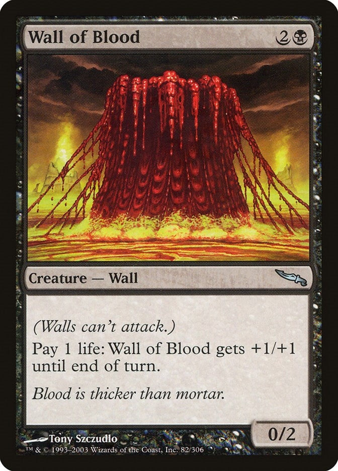 Image for Wall of Blood (82) (Mirrodin) - Magic: The Gathering